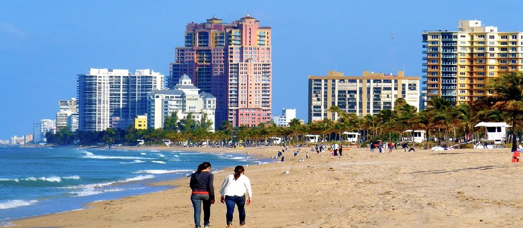 building near the beach